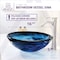Anzzi Thalu Deco-Glass Vessel Sink in Sapphire Wisp N48 - alternate 3
